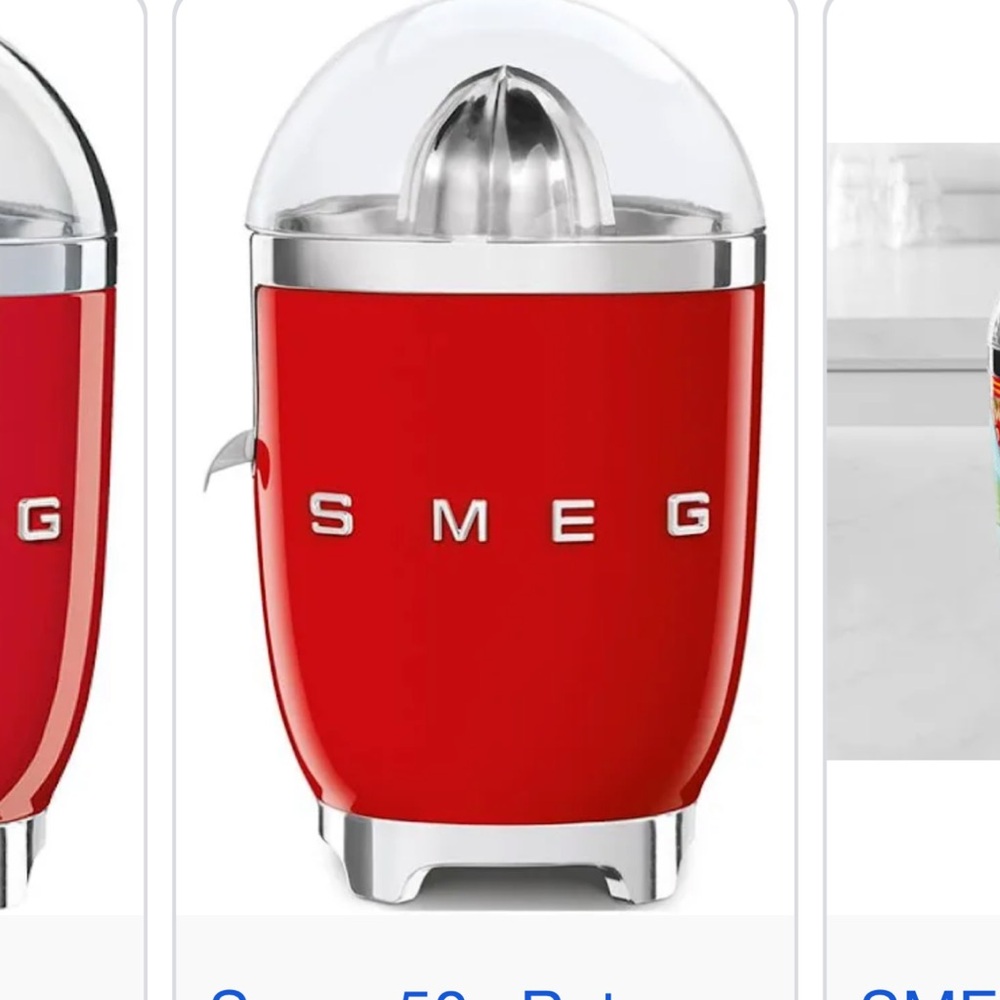 Smeg Red Citrus Juicer